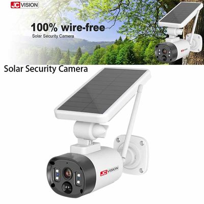 JCVISION İnsansı Algılama Güneş Enerjili Güvenlik Kamerası Şarj Edilebilir Pil Uzaktan Görüntüleme