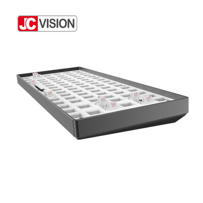 84 Tuş Sıcak Değiştirilebilir RGB Mekanik Klavyeler Alüminyum Çerçeve ABS Kasa Metal Plak