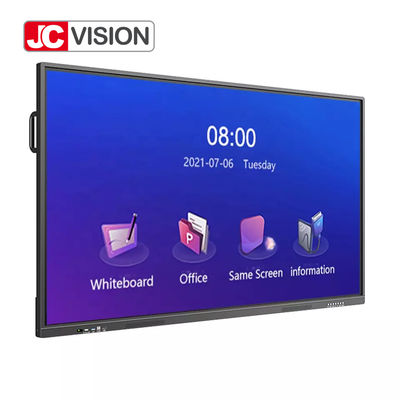 65 İnç 4k Akıllı İnteraktif Beyaz Tahta Düz Panel Çift Sistem Eğitim İçin