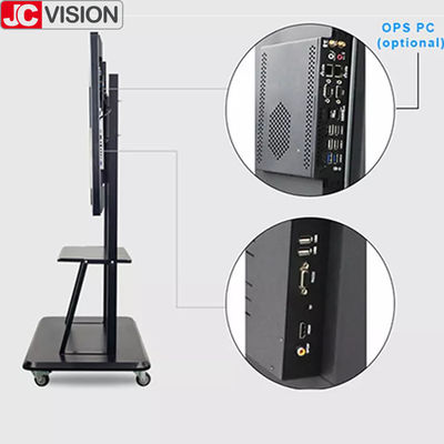 JCVISION Konferans LCD Akıllı İnteraktif Beyaz Tahta Parlama Önleyici Cam Eshare I7 Video
