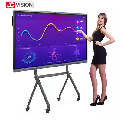 Üniversite Akıllı İnteraktif Beyaz Tahta LCD Ekran 20 Nokta Kızılötesi Dokunmatik Ekran