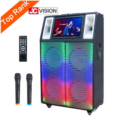 JCVISION ABS Plastik Dış Bluetooth Trolley Hoparlörü Dokunmatik Ekran Ekranlı Wifi