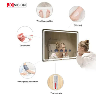 Su Geçirmez Android LED TV Dokunmatik Ekranlı Ekran IP65 Akıllı LED Banyo Aynası