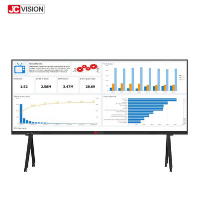 JCVISION 105 İnç Kızılötesi Dokunmatik Akıllı Tahta Android 11 Etkileşimli Beyaz Tahta