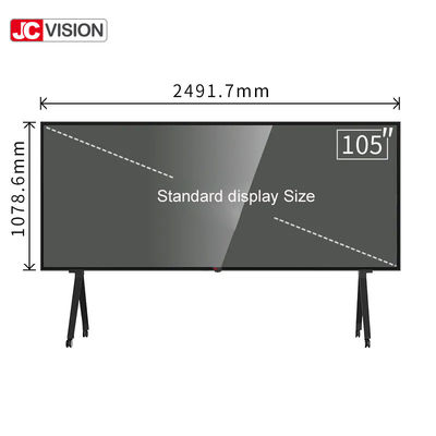JCVISION 105 Inch 20 Point IR Touch Smart Board Sınıf Öğretimi İçin