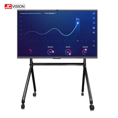 JCVISION Eğitimsel Etkileşimli Akıllı Tahta Düz Panel 98 Inç Dokunmatik Ekran Monitörü