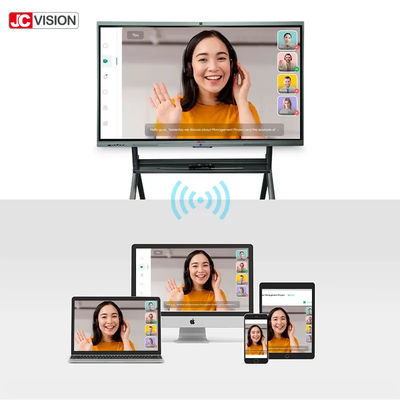 JCVISION Eğitimsel Etkileşimli Akıllı Tahta Düz Panel 98 Inç Dokunmatik Ekran Monitörü