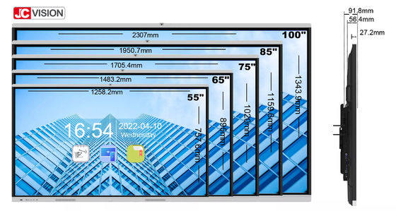 JCVISION Sınıf Etkileşimli Akıllı Tahta 86 İnç Android İşletim Sistemi ile