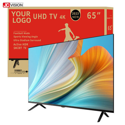 JCVISION 65 İnç Akıllı TV İç Mekan Dijital Tabela Ekranları Çok Dilli OSD ile