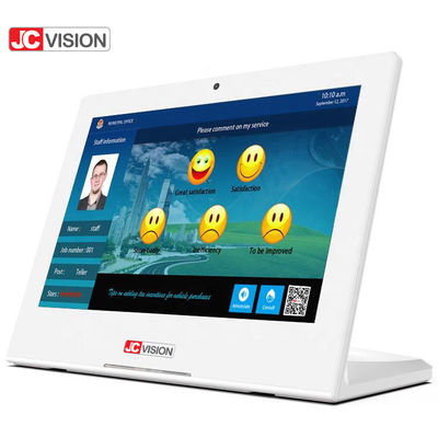 JCVISION L Şeklinde 10.1 İnç Reklam Ekranı Android Tablet Geri Bildirim Kiosk