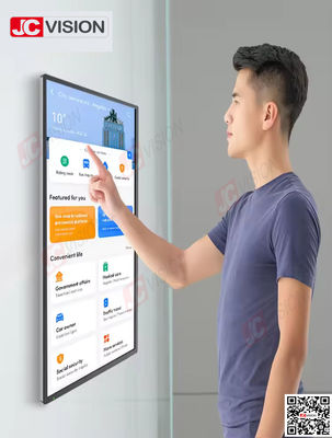 JCVISION 1080P 4K dokunmatik ekran paneli 32 42 50 55 65 inç dokunmatik ekranlı ekran monitörü interaktif kiosk