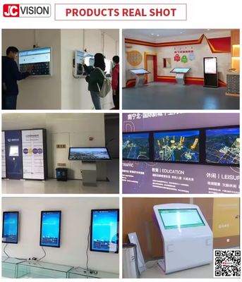 JCVISION 1080P 4K dokunmatik ekran paneli 32 42 50 55 65 inç dokunmatik ekranlı ekran monitörü interaktif kiosk