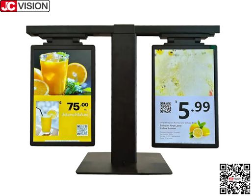 JCVISION 10,1 inç Çift Ekranlı Ürün Elektronik Fiyat Etiketi, Dijital Tabela/Dokunmatik Ekran