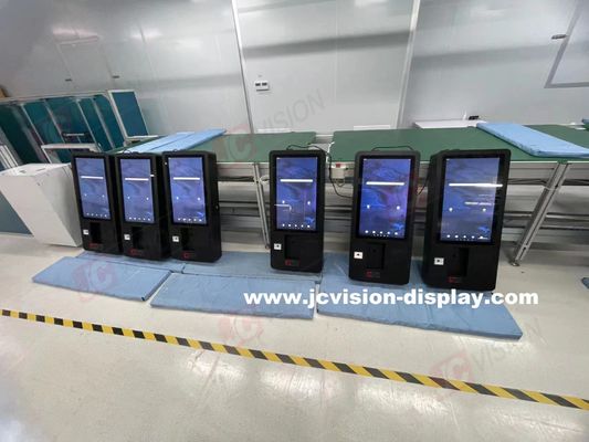 JCVISION 24 inç Self Servis Ödeme Kiosk Dokunmatik Ekran Görüş Açısı 178°/178° 0C～50C Ortamına Uygun