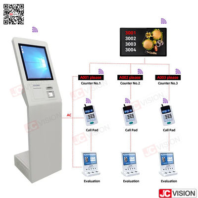 JCVISION Banka Hastanesi Lobisi Kuyruk Yönetim Sistemi Bilet Makinesi Dokunmatik Ekran Kuyruk Numara Makinesi Kuyruk Sistemi