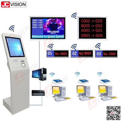 JCVISION Banka Hastanesi Lobisi Kuyruk Yönetim Sistemi Bilet Makinesi Dokunmatik Ekran Kuyruk Numara Makinesi Kuyruk Sistemi