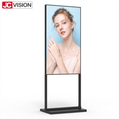 75" Yüksek Parlaklıkta Zemin Standı Işık Kutusu – 2000 cd/m², FHD, Perakende için Android Dijital Tabela
