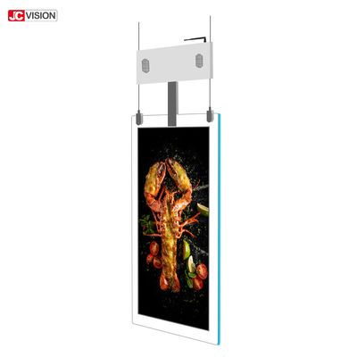 Çift Ekran Şeffaf LCD Ekranlı Zemin Tipi Dijital Tabela LCD Ekran