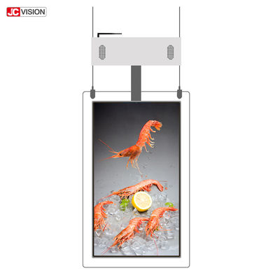 Çift Ekran Şeffaf LCD Ekranlı Zemin Tipi Dijital Tabela LCD Ekran