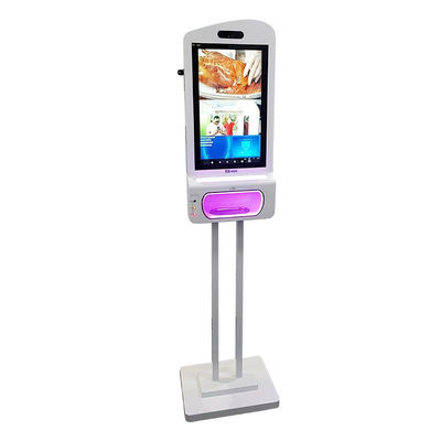 JCVISION Yüz Tanıma Ateş Ölçer El Dezenfektanı Reklam Kiosk