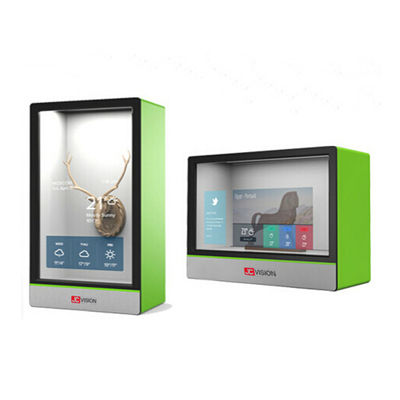 Reklam Şeffaf LCD Dokunmatik Ekran Şeffaf LCD Ekran Kutusu 21.5 İnç
