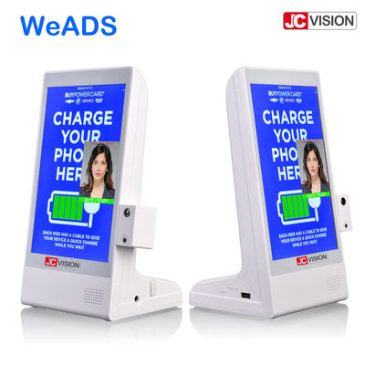 8 İnç Masa Üstü Dijital Tabela Reklam Oynatıcı, Restoran Masa Standı Menü Powerbank