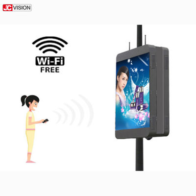 Dışarıdaki parlak P6 Wifi Dijital İşaret Akıllı Işık direği LED Ekranı