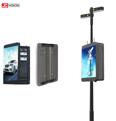 Dışarıdaki parlak P6 Wifi Dijital İşaret Akıllı Işık direği LED Ekranı
