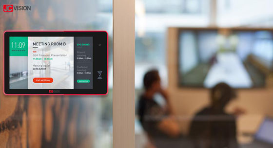10.1 inç POE Toplantı Salonu Ekranları IPS WiFi Android Konferans Salonu Zamanlayıcı