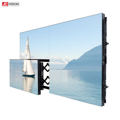 Süper İnce 2x2 Video Duvar Monitörü, 4K LCD Duvara Monte Alışveriş Merkezi Dijital Tabela