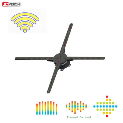 Dönen Mikro 3D Hologram LED Fan, WIFI 3D Hologram Projeksiyon 65cm