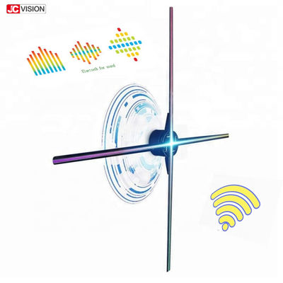 Dönen Mikro 3D Hologram LED Fan, WIFI 3D Hologram Projeksiyon 65cm