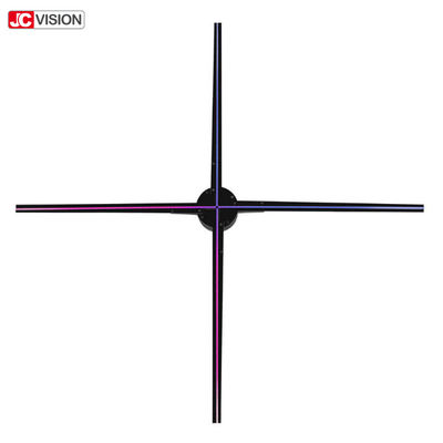 100cm 360 Derece 3D Holografik Ekran Wifi Uygulaması 4 Bıçak