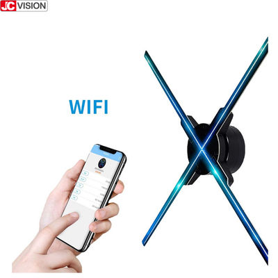JCVISION 3D Holografik Ekran 65cm Wifi Fan 3D Hologram REKLAM LED Fan