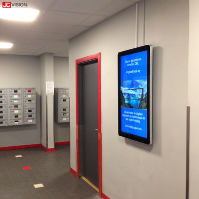 JCVISION 32 İnç İç Mekan Dijital Tabela Ekranları Duvara Monte LCD Reklam Oynatıcı