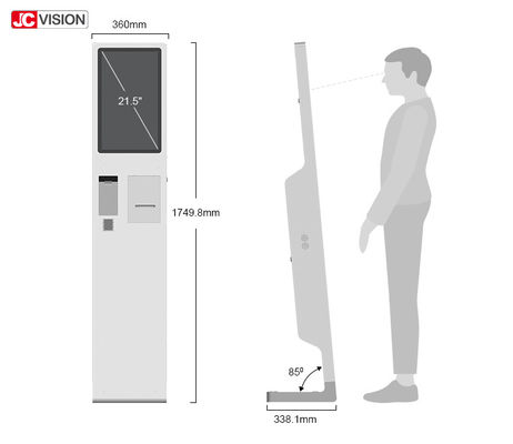 21.5 inç Self Servis Kiosk Dokunmatik Ekran Monitör Kiosk Hızlı Yemek Restoranı İçin