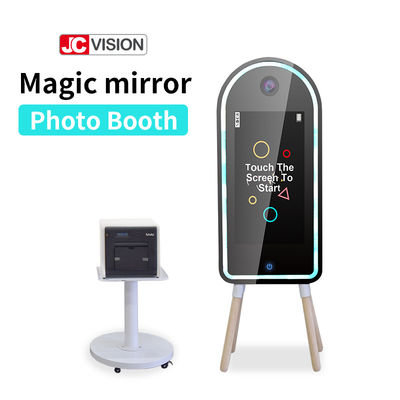 Dokunmatik ekran DIY Akıllı ayna Akıllı ayna Fotoğraf standı düğün için Kiosk