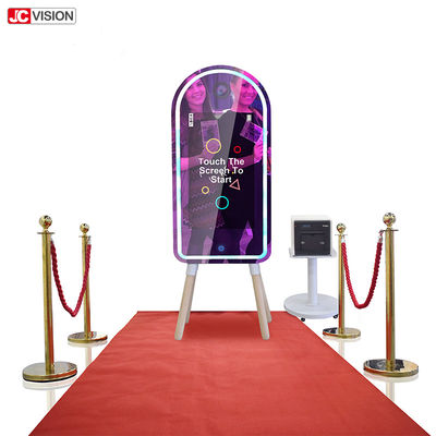 Dokunmatik ekran DIY Akıllı ayna Akıllı ayna Fotoğraf standı düğün için Kiosk