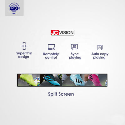 Raf Kenarlı Eğlenmiş Çubuk LCD Ekranı Ultra Geniş LCD Panel İşaretleri