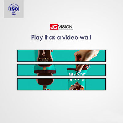 Raf Kenarlı Eğlenmiş Çubuk LCD Ekranı Ultra Geniş LCD Panel İşaretleri