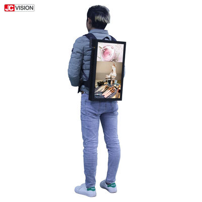 700nits 26000mA Lcd Walking Mobile Billboard 22 Inch