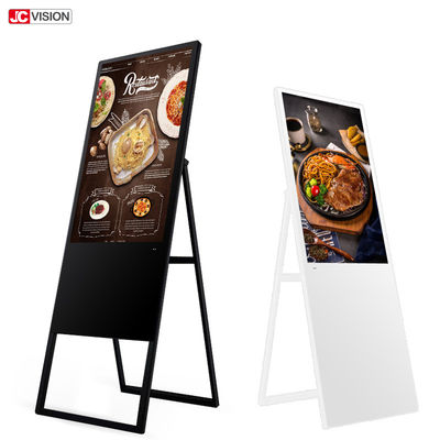 Taşınabilir 450 cd/m2 43" Reklam LCD Dijital İşaret Cms Yazılımı