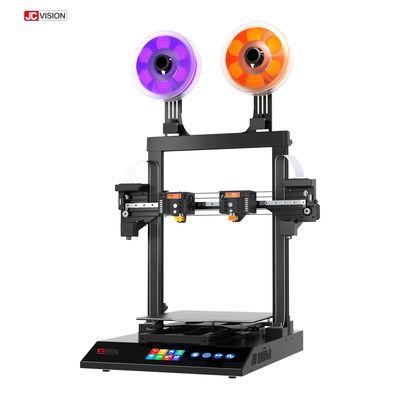 JCVISION PLA Masaüstü Çift Ekstrüder 3D Yazıcı 400W İki nozel