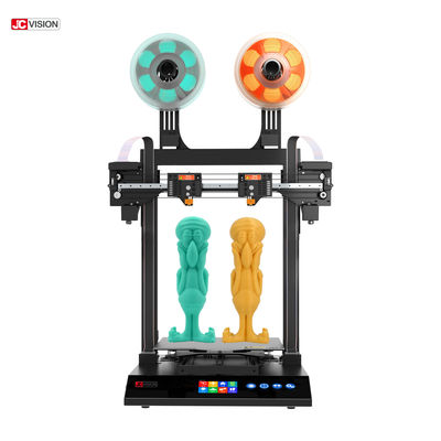 JCVISION PLA Masaüstü Çift Ekstrüder 3D Yazıcı 400W İki nozel