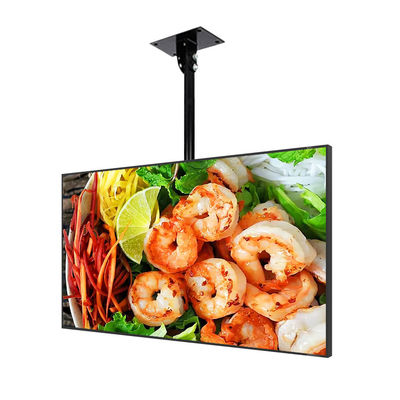 JCVISION Menü Panosu HD Duvara Monte Reklam Ekranı 55 İnç LED Panel Ağ Restoran Dijital Ekran
