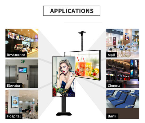 JCVISION LED Panel TFT 32 İnç Dijital Menü Ekranı Duvara Monte