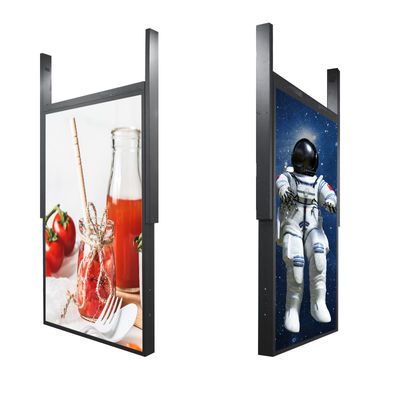 Yüksek parlaklıklı çift taraflı 49 inç LCD Pencere Ekranı Ticari için