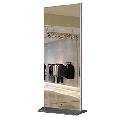 49 55 65 inç DIY Akıllı Ayna 3D Kamera Dış Mekan LCD Duvara Montajlı Spor Salonu