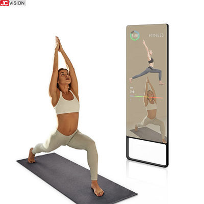 LCD Ekran 43 inç Kendin Yap Akıllı Ayna Akıllı Ev Spor Salonu Yoga Fitness İçin