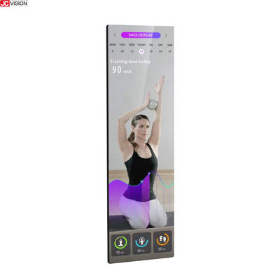 Akıllı Yazılım Dijital Vücut Fitness Ayna Sihirli Dokunmatik Ekran